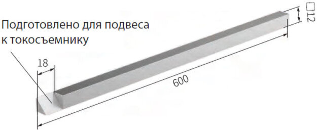 Кронштейн токосъемника М16